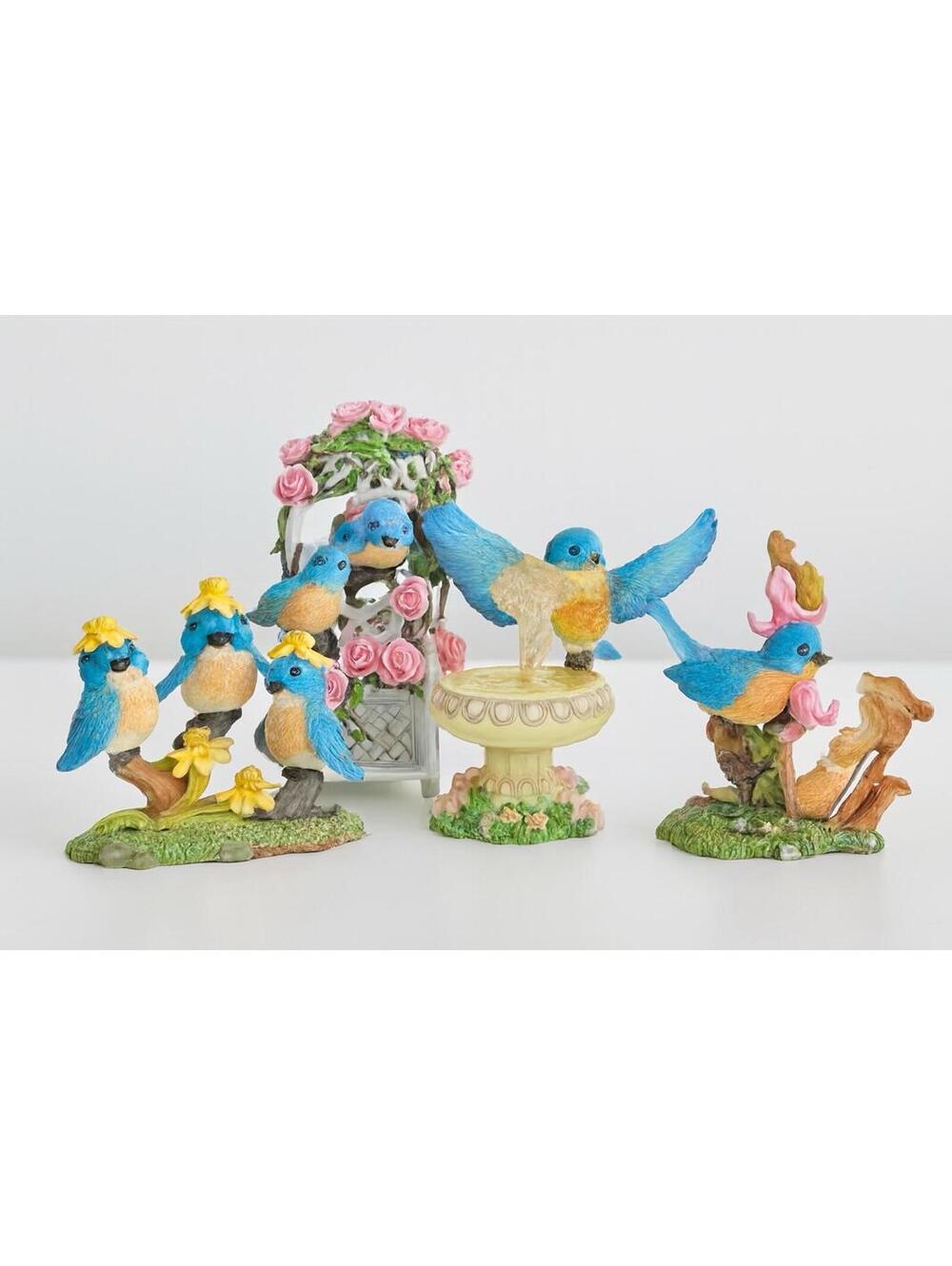 Vintage Bluebird Resin Figurines by The Hamilton Collection – Collectible Birds